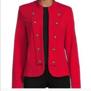Tommy Hilfiger Red Military Blazer
